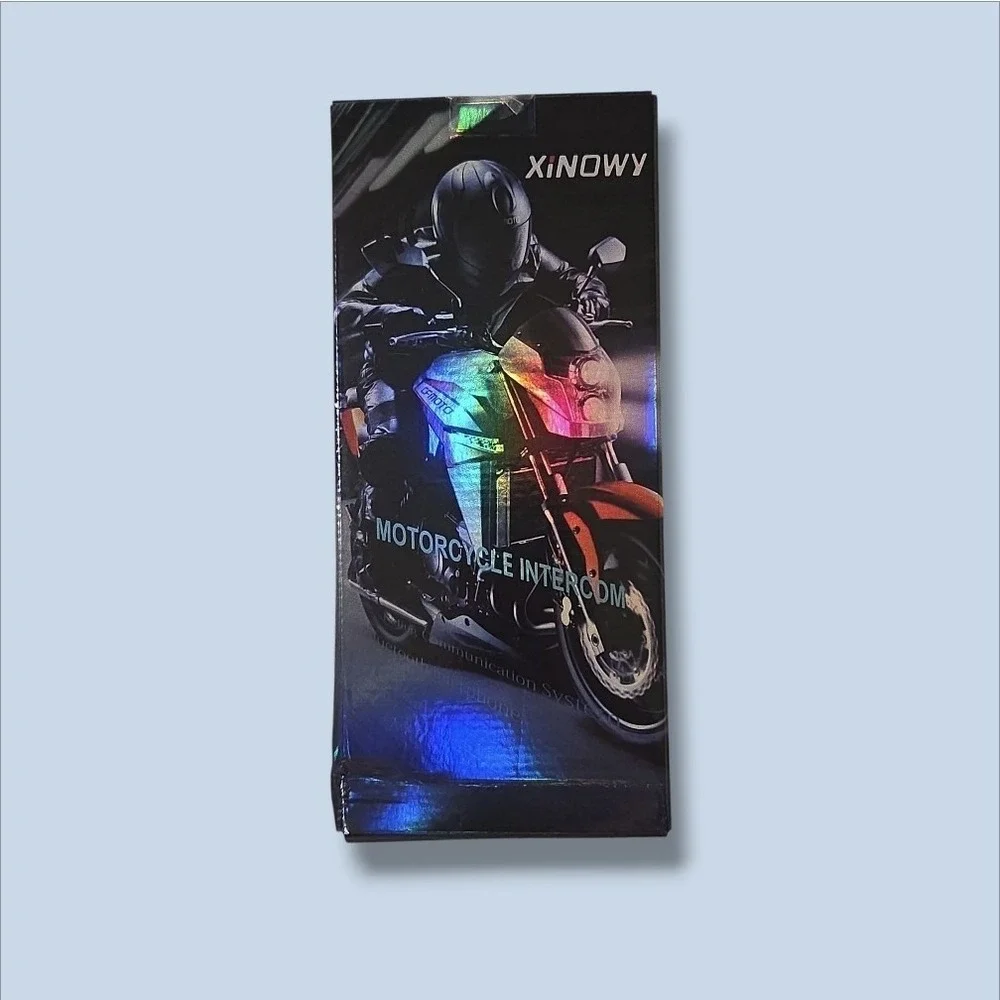 Xinowy Black V6‎ Pro Bluetooth Motorcycle Intercom Helmet Headset 1200m Wireless